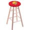 Holland Bar Stool Co Maple Bar Stool, Natural Finish, Ferris State Seat RC30MSNat - alternate 1